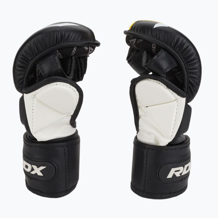 RDX T6 čierno-žlté grapplingové rukavice GGR-T6Y 4