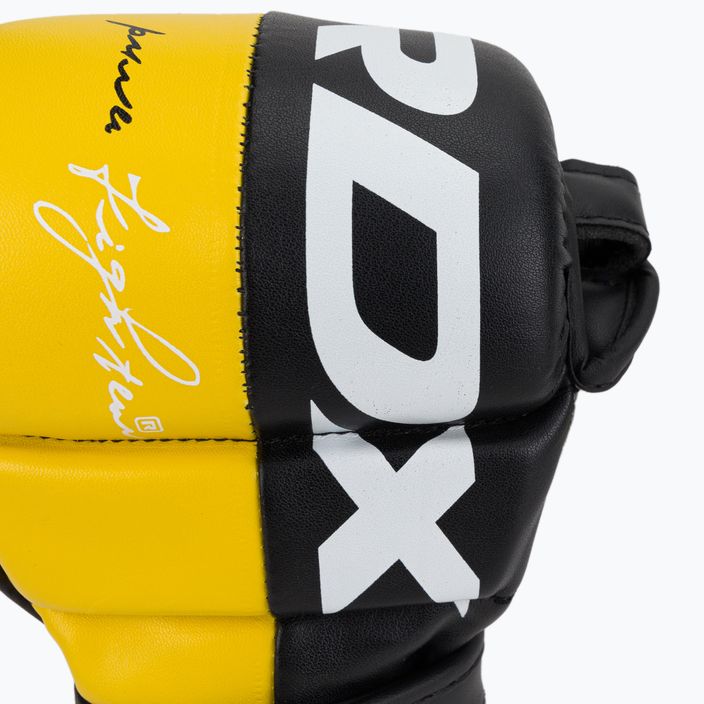 RDX T6 čierno-žlté grapplingové rukavice GGR-T6Y 5