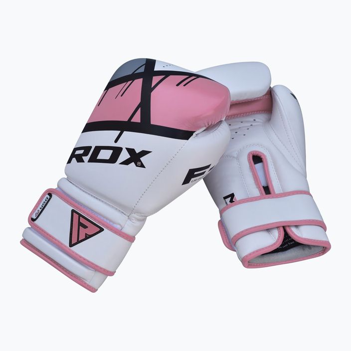 Dámske boxerské rukavice RDX BGR-F7 bielo-ružové BGR-F7P 8