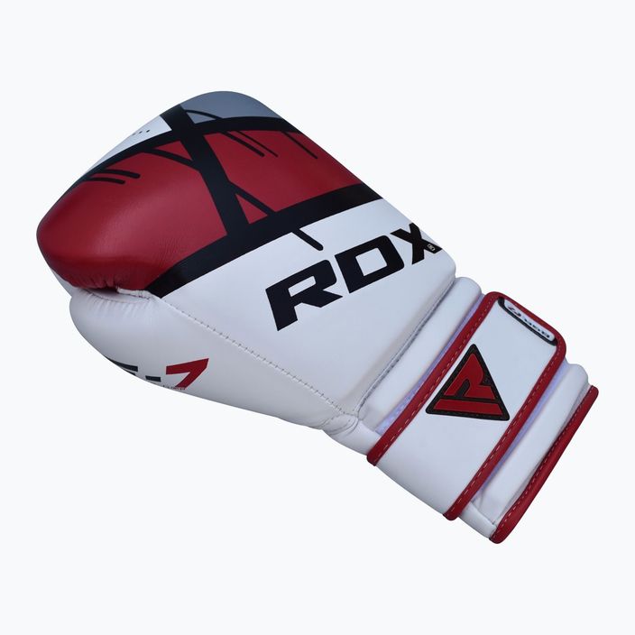 RDX boxerské rukavice červeno-biele BGR-F7R 8