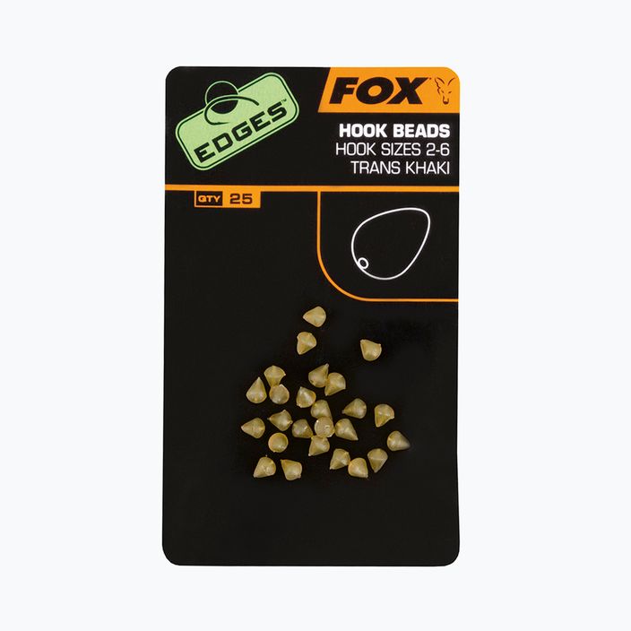 Fox Edges Háčik Korálkové zátky na kapry 25 ks zelené CAC483