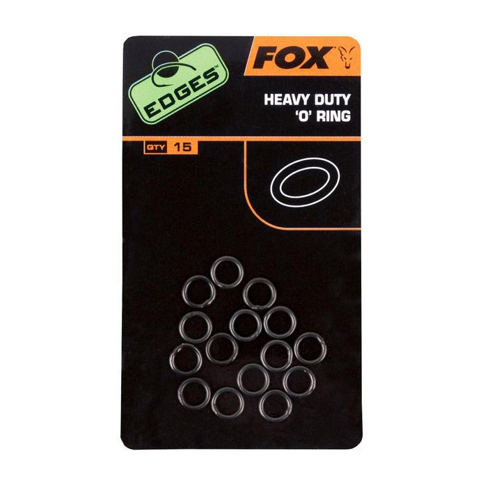 Fox Edges Heavy Duty O krúžky na kapry 15 ks čierne CAC496 2