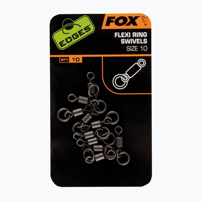 Fox Edges Flexi Ring Swivel kaprové obratlíky červené CAC529