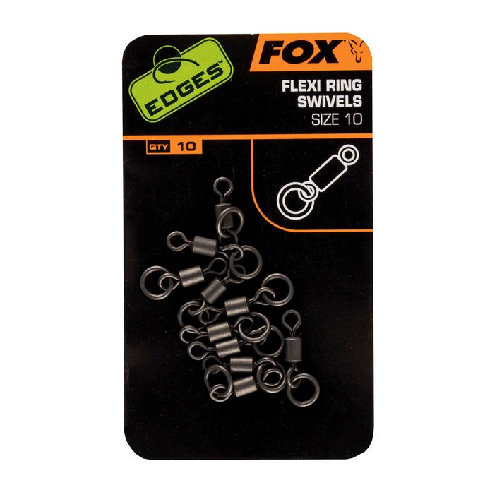 Fox Edges Flexi Ring Swivel kaprové obratlíky červené CAC529 2