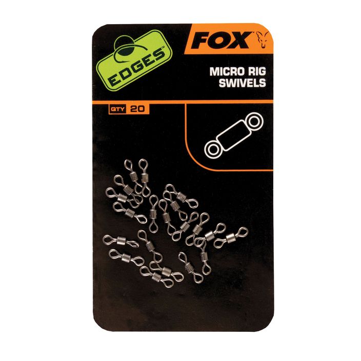 Fox Edges Micro Rig Swivels kaprové obratlíky čierne CAC538 2