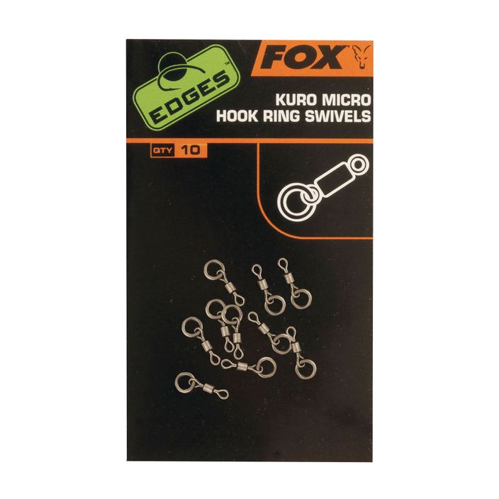 Fox Edges Kuro Micro Hook Ring Carp Swivels silver CAC586 2