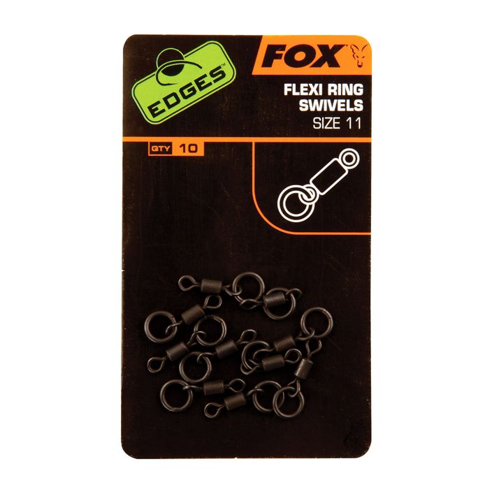 Fox Edges Flexi Ring Swivel kaprové otočné kolieska čierne CAC609 2
