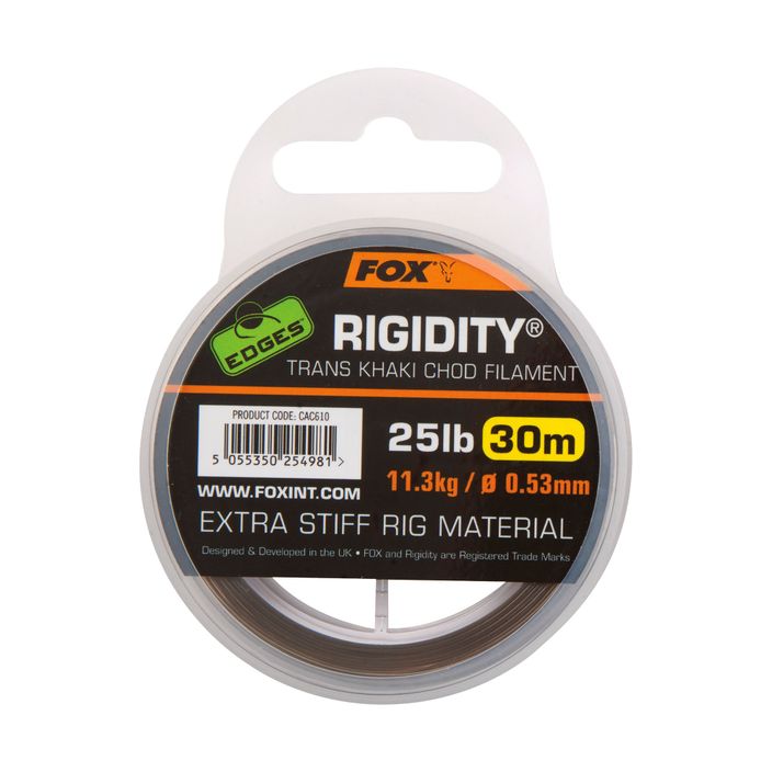 FOX Edges Rigidity Chod Filament 30 m hnedý CAC611 2