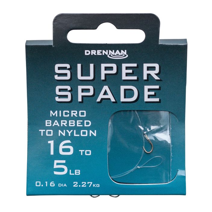 Drennan Super Spade háčik bez hrotu + vlasec methode leader 8 ks číry HNSSPM012 2