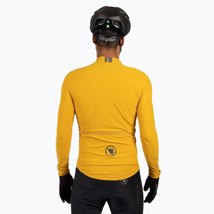 Pánske cyklistické tričko s dlhým rukávom Endura Pro SL II L/S mustard 3