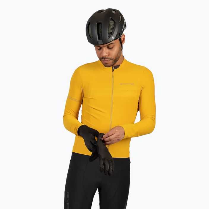 Pánske cyklistické tričko s dlhým rukávom Endura Pro SL II L/S mustard 5