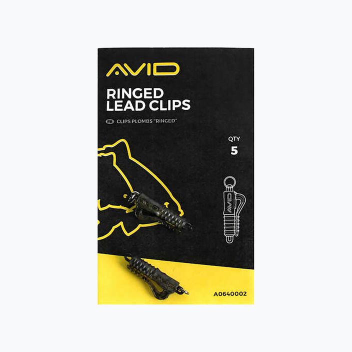 Avid Carp Ringed Lead Clip 5 ks. Kamufláž A0640002 2
