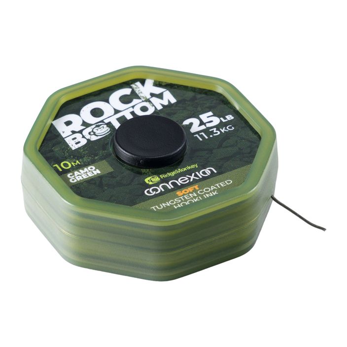 Ridge Monkey Connexion kaprový oplet Rock Bottom Tungsten Soft Coated Hooklink zelený RMT279 2