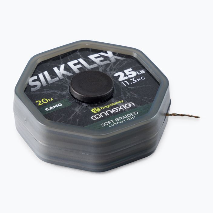 RidgeMonkey Connexion SilkFlex Soft Braid kaprový náväzcový oplet hnedý RMT321