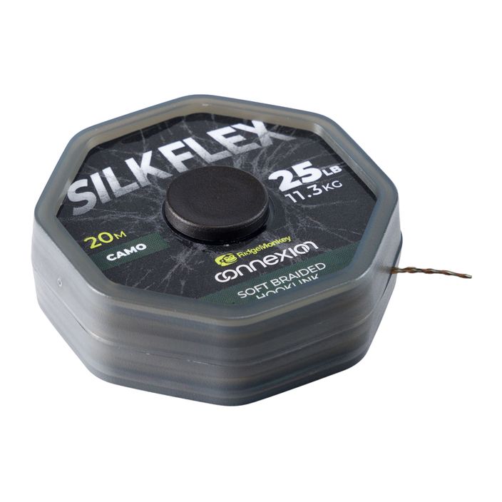 RidgeMonkey Connexion SilkFlex Soft Braid kaprový náväzcový oplet hnedý RMT321 2