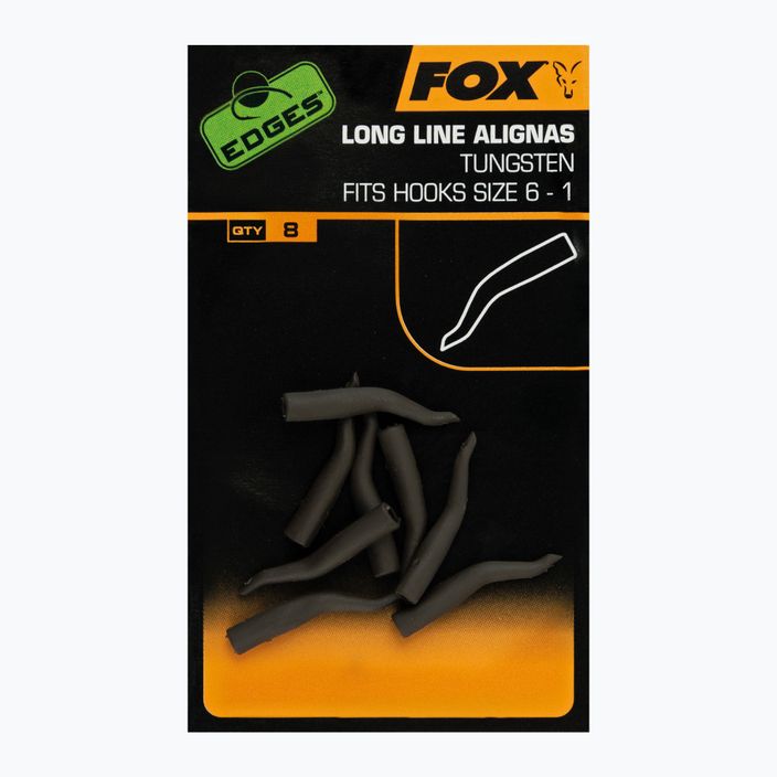 FOX Edges Line Aligna Long Tungstenový polohovateľ háčika 8 ks. CAC726