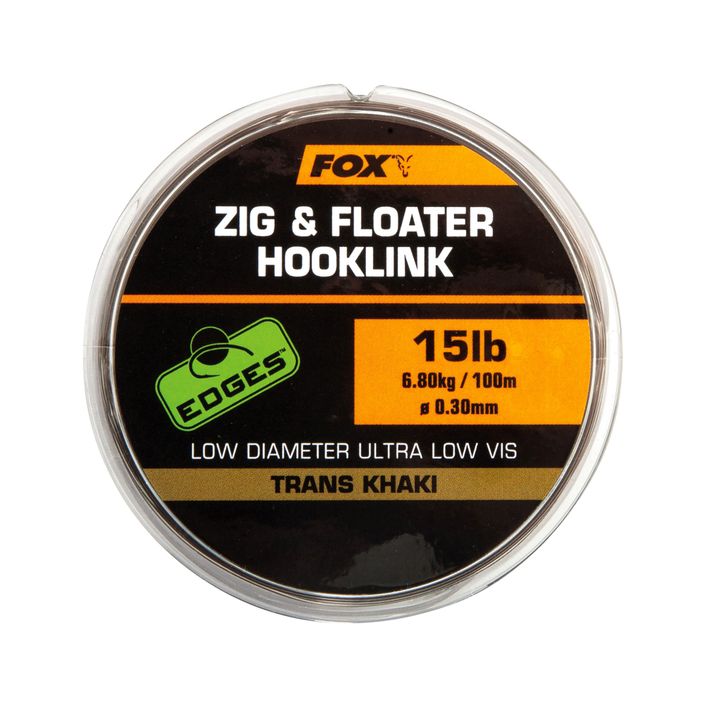 Šnúra FOX Zig and Floater Hooklink 100 m hnedá CML169 2