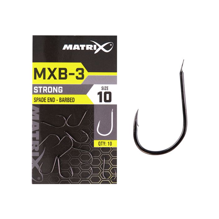 Matrix MXB-3 Háčiky s ostnatým koncom 10 ks čierne GHK160 2