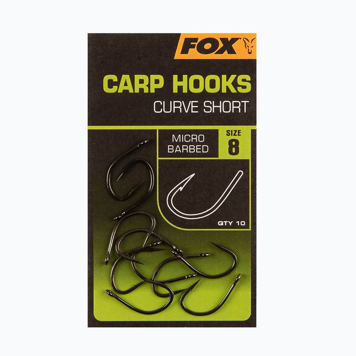 Fox Curve Shank Short kaprové háčiky čierne CHK238 2
