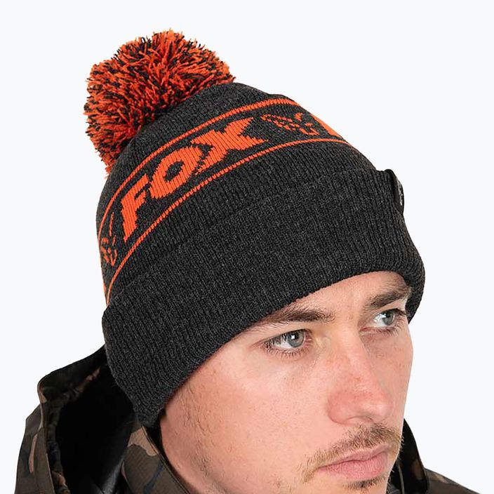 Zimná čiapka Fox International Collection Booble black/orange 6