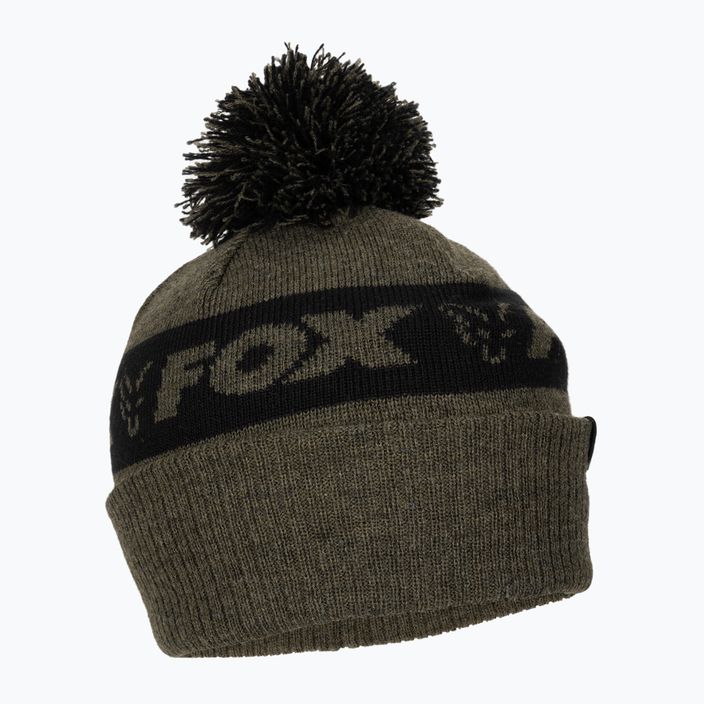 Zimná čiapka Fox International Collection Bobble zeleno-čierna