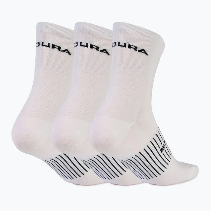 Endura Coolmax Race pánske cyklistické ponožky 3-pack white/multi 2