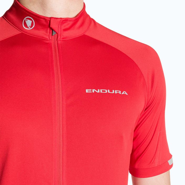 Pánsky cyklistický dres Endura Xtract II červený 3