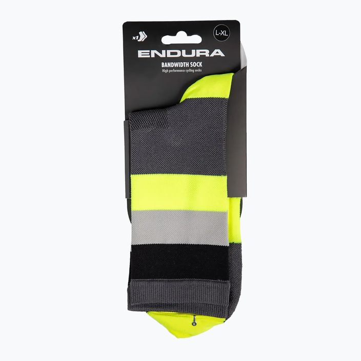 Pánske cyklistické ponožky Endura Bandwidth hi-viz yellow 5