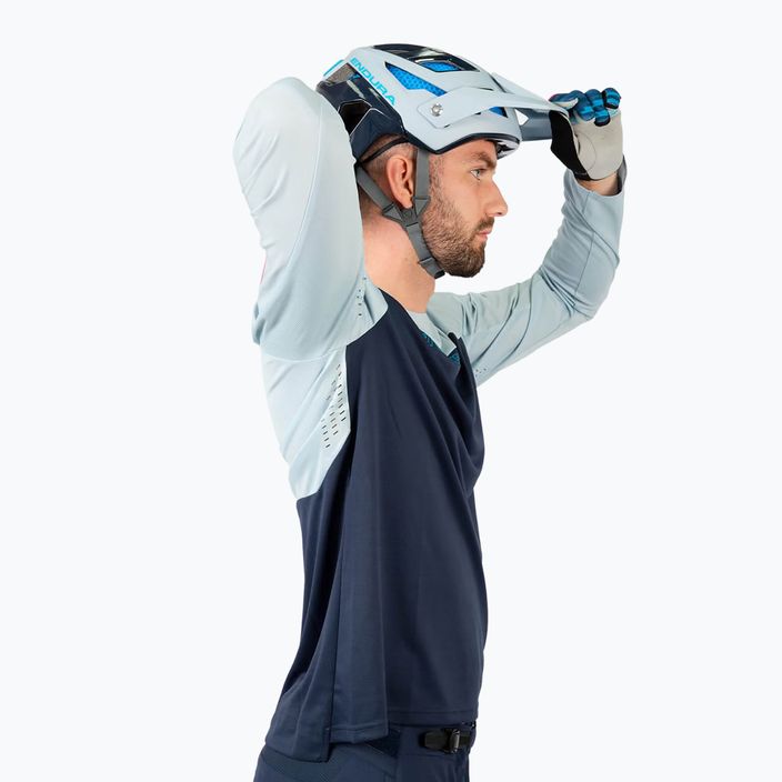 Pánske cyklistické tričko s dlhým rukávom Endura MT500 Burner ink blue 3