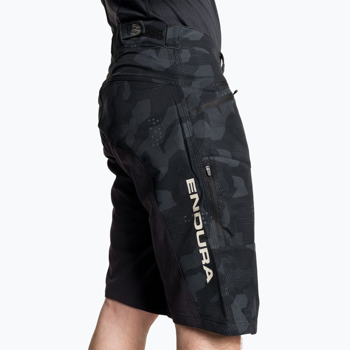Pánske cyklistické šortky Endura Singletrack II Short black camo 4