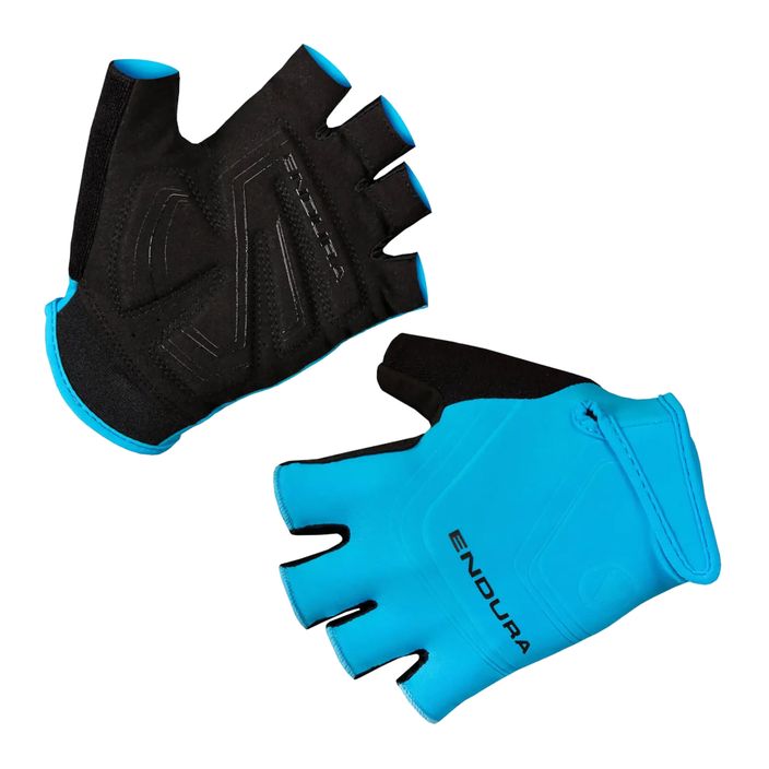 Pánske cyklistické rukavice Endura Xtract hi-viz blue 2