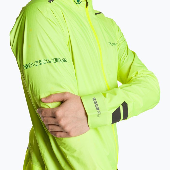 Pánska cyklistická bunda Endura Pro SL Waterproof hi-viz yellow 4