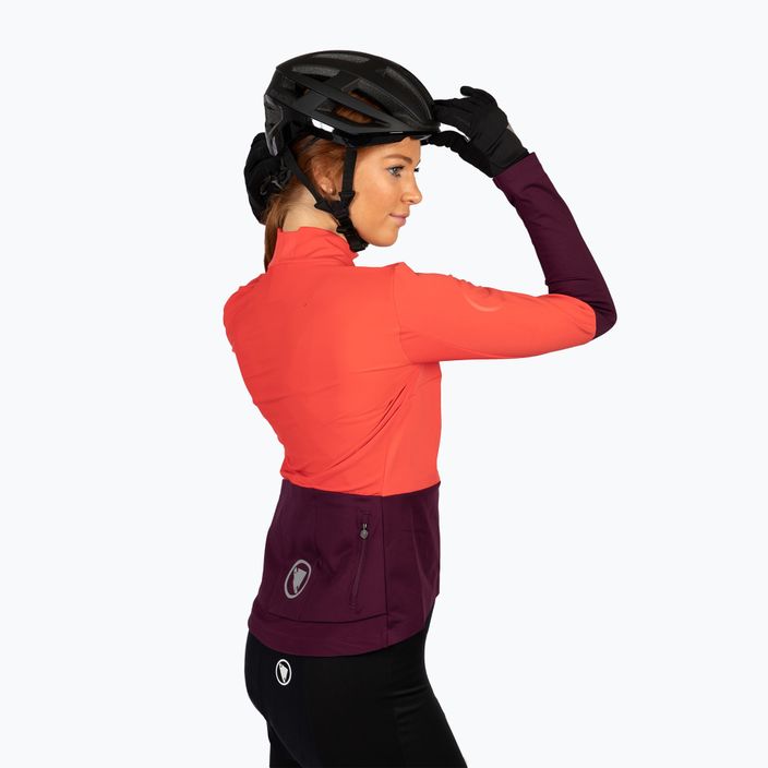 Endura FS260 Jetstream aubergine dámske cyklistické tričko s dlhým rukávom 3