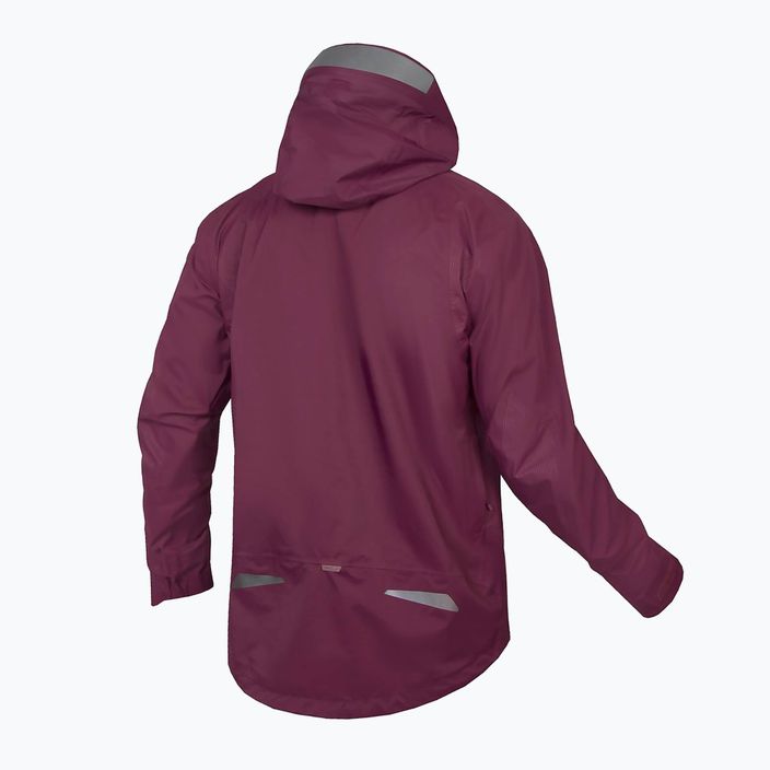 Pánska cyklistická bunda Endura MT500 Waterproof II aubergine 8