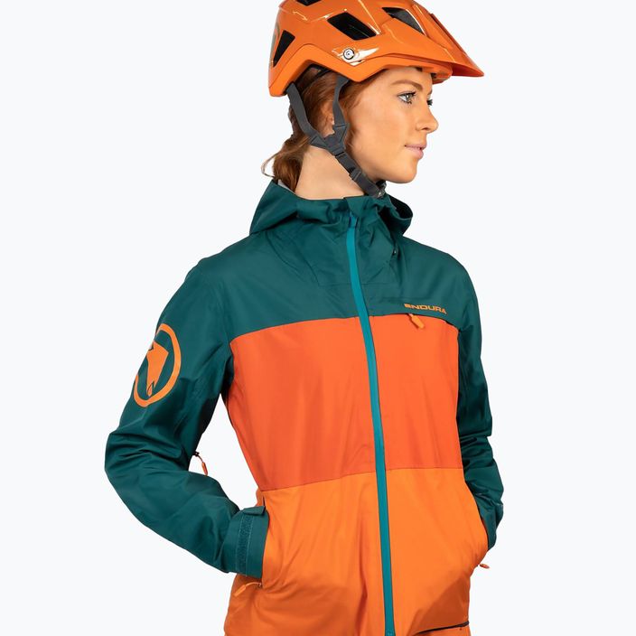 Dámska cyklistická bunda Endura Singletrack II Waterproof harvest 5