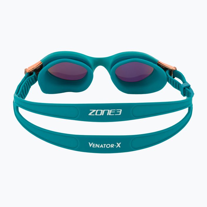 Plavecké okuliare ZONE3 Venator-X  teal/cooper 5