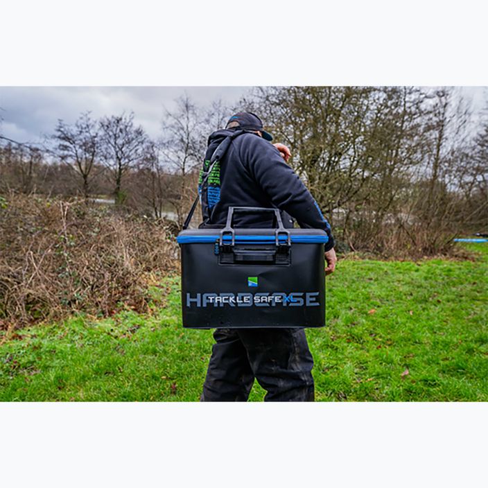 Rybárska taška Preston Innovations Hardcase Tackle Safe black/blue 2