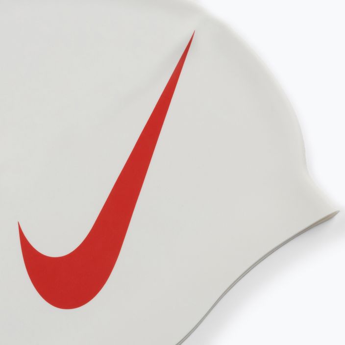 Plavecká čiapka Nike BIG SWOOSH bielo-červená NESS5173-173 2