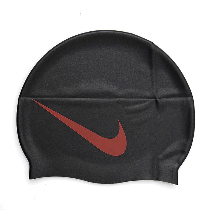 Plavecká čiapka Nike BIG SWOOSH čierna/červená NESS5173-173 2