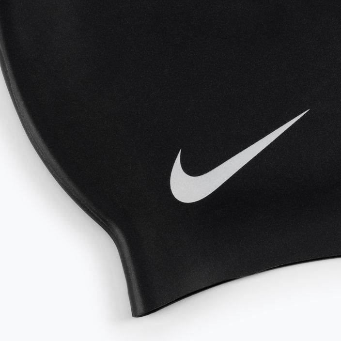 Detská plavecká čiapka Nike Solid Silicone čierna TESS0106-001 2