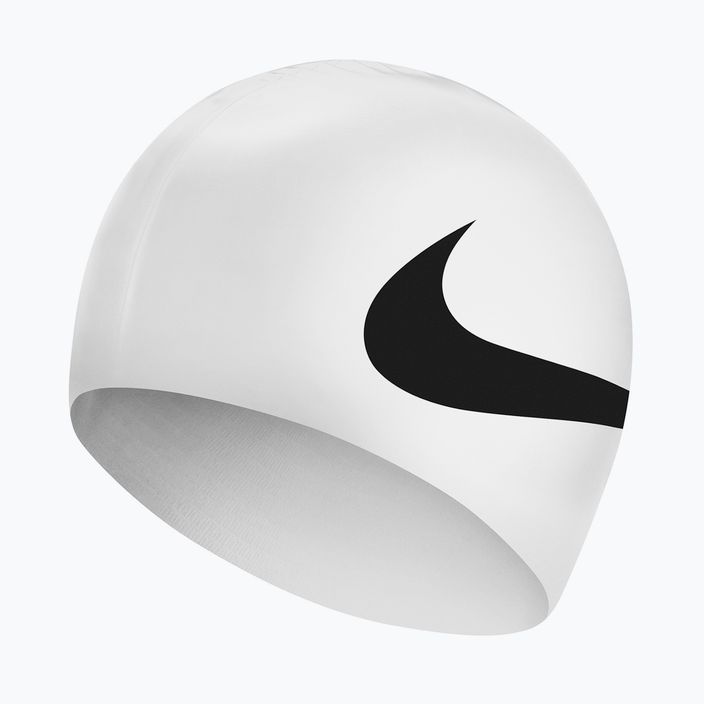 Plavecká čiapka Nike Big Swoosh biela NESS8163-100 3