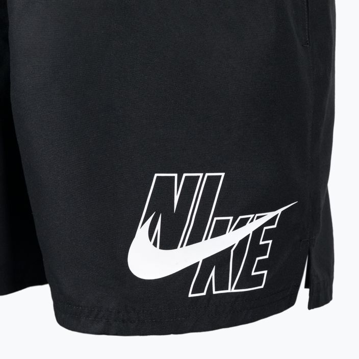 Pánske plavecké šortky Nike Logo Solid 5" Volley black NESSA566-001 3