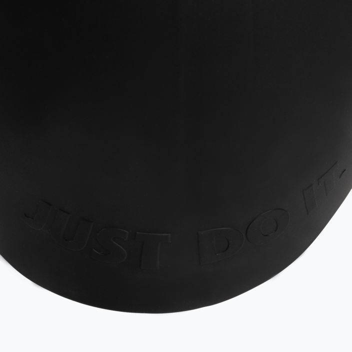 Nike Silikónová plavecká čiapka s dlhými vlasmi čierna NESSA198-001 3