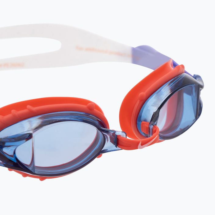 Detské plavecké okuliare Nike CHROME JUNIOR fialové a červené NESSA188-633 4