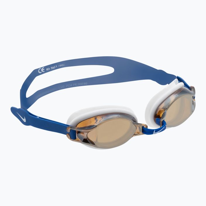 Plavecké okuliare Nike CHROME MIRROR navy blue NESS7152