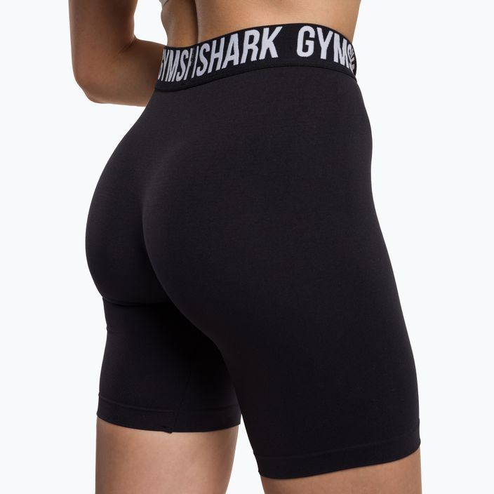 Dámske cyklistické tréningové šortky Gymshark Fit black/white 4
