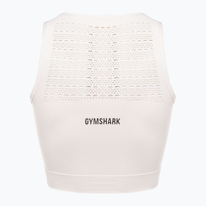 Dámske tričko Gymshark Energy Seamless Crop Top cream white 6
