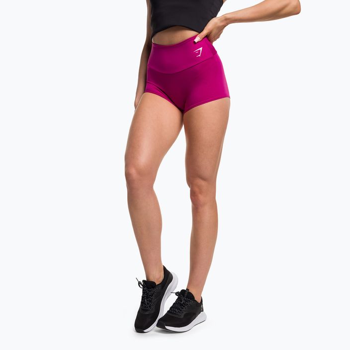 Dámske krátke tréningové šortky Gymshark berry pink