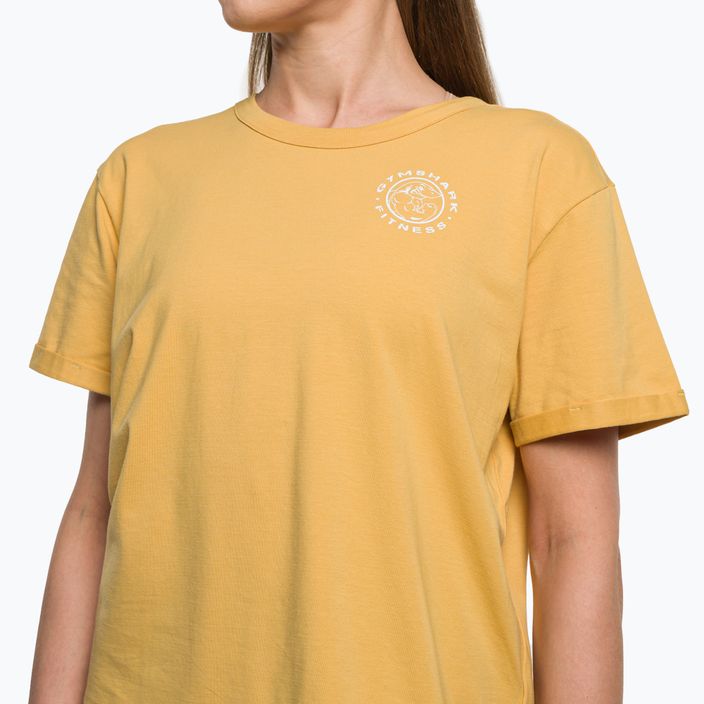 Dámske tréningové tričko Gymshark GFX Legacy Tee yellow/white 4
