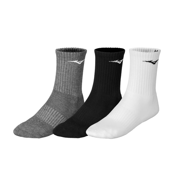 Mizuno Training tenisové ponožky 3 páry biele 2